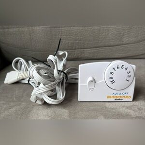 Biddeford TC11BA Auto Off Heated Electric Blanket Control Power 4 Prong